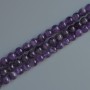 Amethyst Beads Natural Stone Smooth Round 10mm Diameter, 39cm+/- Length on Thread