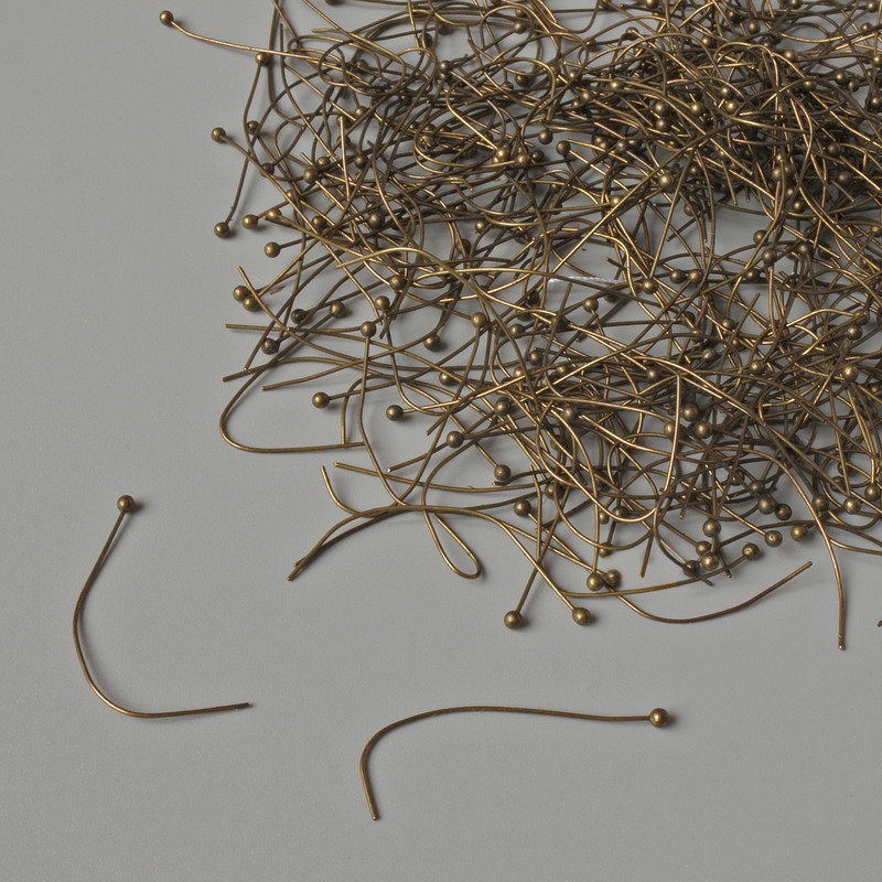 Cap head pin ball head pins, length 40mm bronze 200g