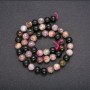 Natural Tourmaline Beads, Smooth Round 8.5 mm, Thread Length 39 cm ±