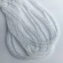 Czech Crystal Beads Transparent White Rondelle, diameter 3.5×2.5mm, length 40cm