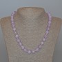 Lavender Amethyst Necklace natural stone smooth bead, diameter 10.5mm±, length 49cm±