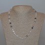 Rutilated Quartz Necklace Hairy Quartz natural stone smooth beads, diameter 6.5mm±, length 48cm±