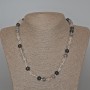 Rutilated Quartz Beads, Hairy Quartz, Natural Stone, Smooth Round Beads, diameter 8.5 mm, length 49 cm
