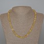 Rutilated Quartz Necklace Hairy (Hair Quartz) Natural Stone Smooth Bead, diameter 8.5mm ±, length 48cm±
