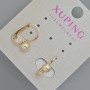 Xuping Earrings, 5mm diameter ±, 15mm length ±, 18K Gold Plated
