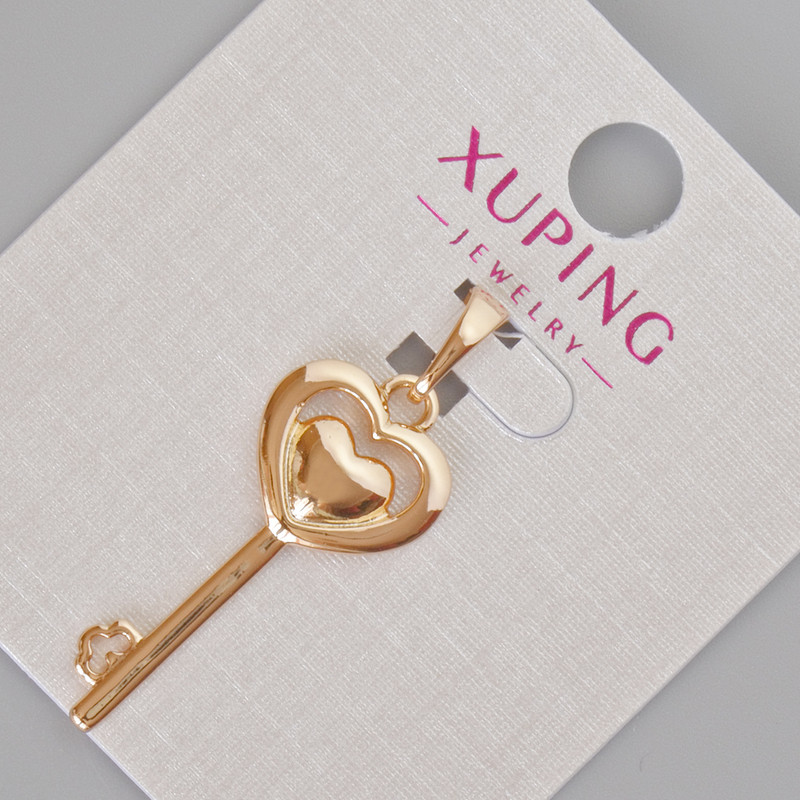 Xuping Pendant "Heart Key", diameter 33x13mm± 18K Gold Plating