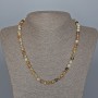 Yellow Agate Smooth Sphere Bead Necklace, 6mm diameter, length 48cm