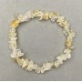 Bracelet Assorted Mountain Crystal and Citrine Chip, diameter 8x3mm±, length 18 cm± stretch