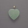 Pendant Heart Angelite, diameter 20x20x6mm ±, length 28mm ±