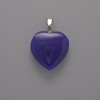 Pendant Heart Apatite, diameter 20×20×6mm±, length 28mm±