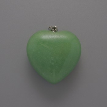 Heart Jade Pendant, 30×30×12mm±, length 36mm±