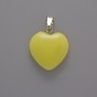 Pendant Heart Citrine (loose), diameter 16x16x5mm±, length 23mm±