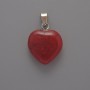 Heart Pendant Tourmaline, diameter 15x15x6mm ±, length 23mm ±