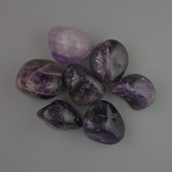 Amethyst tumbled souvenir natural stone, diameter 20x18mm (+-) packaged 100 g