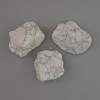 Unprocessed Howlite Pendant, natural stone, diameter 28x21 to 36x25mm, assorted