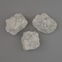 Unprocessed Howlite Pendant, natural stone, diameter 28x21 to 36x25mm, assorted
