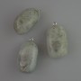 Labradorite Pendant natural stone, 35x17mm diameter+