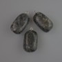 Labradorite Pendant Natural Stone, 35x17mm diameter+
