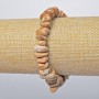 Bracelet Landscape Jasper Natural Stone Faceted Beads, 12x5mm diameter + -, length 18cm + - (stretch)