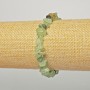 Prehnite Bracelet with natural stone chip, 6x4mm, length 18cm (stretch)