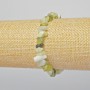 Jadeite Beaded Bracelet, natural jadeite chip stones, 6×4 mm, stretch bracelet, length 18 cm