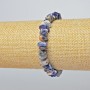 Sodalite Bracelet with Natural Stone Chip, 7x4mm, length 18cm, elastic (stretch)
