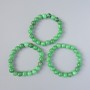 Chrysoprase Bracelet (pressed) smooth beads, 10mm diameter + -, length 18cm + - (stretch)