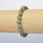 Jadeite Bracelet (faceted) smooth bead, diameter 8.5mm, length 18cm (stretch)