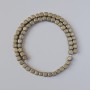 Pyrite Beads Natural Stone Cube, 6mm diameter + -, 40cm length + - on thread