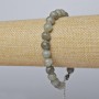 Bracelet Labradorite (faceted) smooth bead, diameter 8mm + -, length 19x24cm + - (silver clasp)