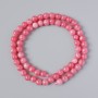 Tourmaline Beads (Pressed) Smooth Round 6.5 mm on Thread, 38 cm length