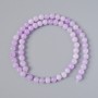 Kunzite Beads (piece) smooth ball, diameter 6mm + -, length 37cm + - on thread
