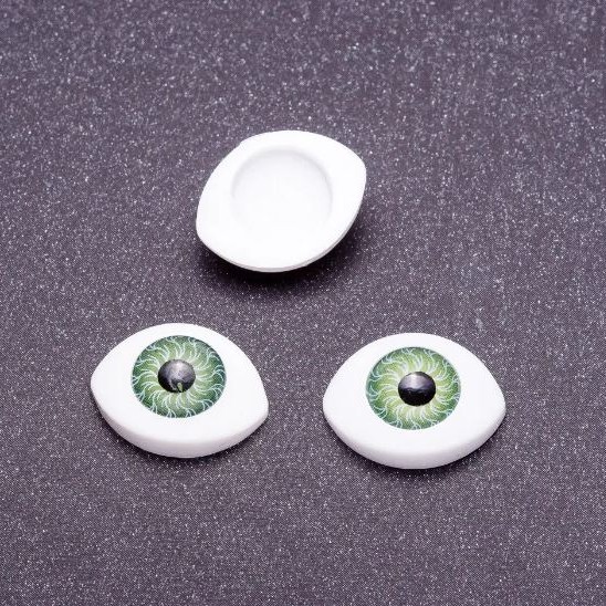 Findings "Safety Eyes" pair color green pupil, diameter 10 mm 19×14 mm pack 20 pairs