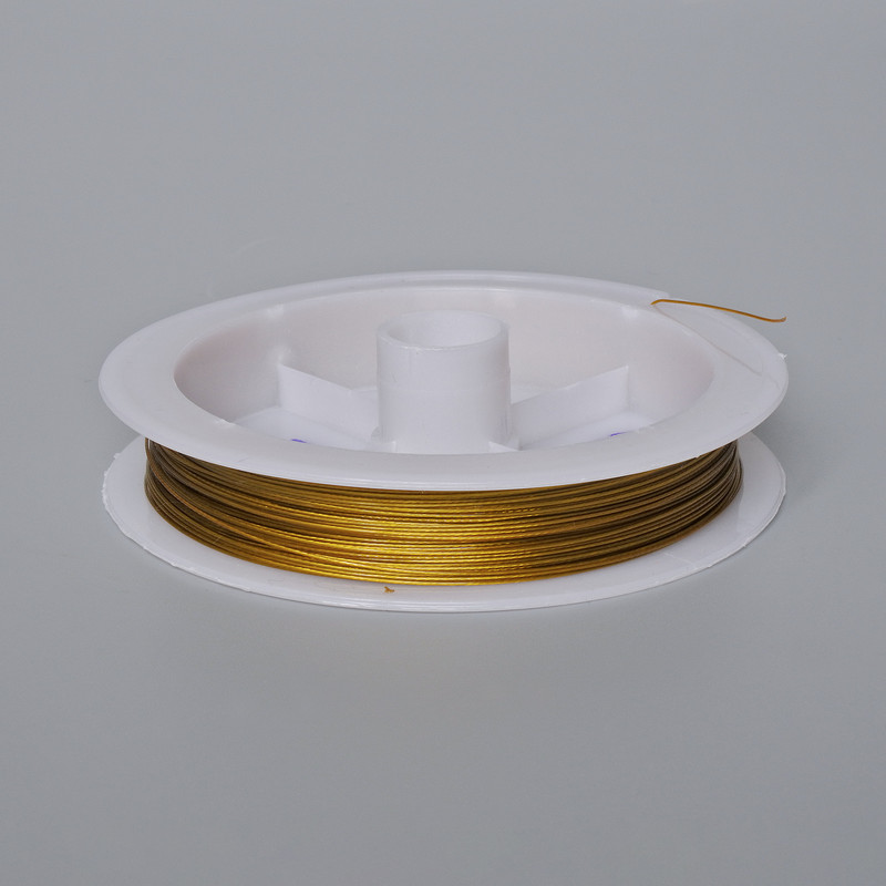 Bronze-colored Bead Wire 50 m (±), diameter 0.38 mm