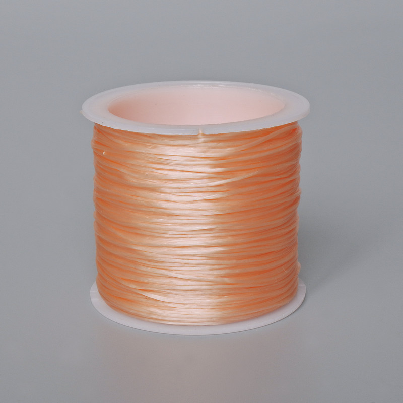 Elastic cord for crafts spool Beige, length 30m+