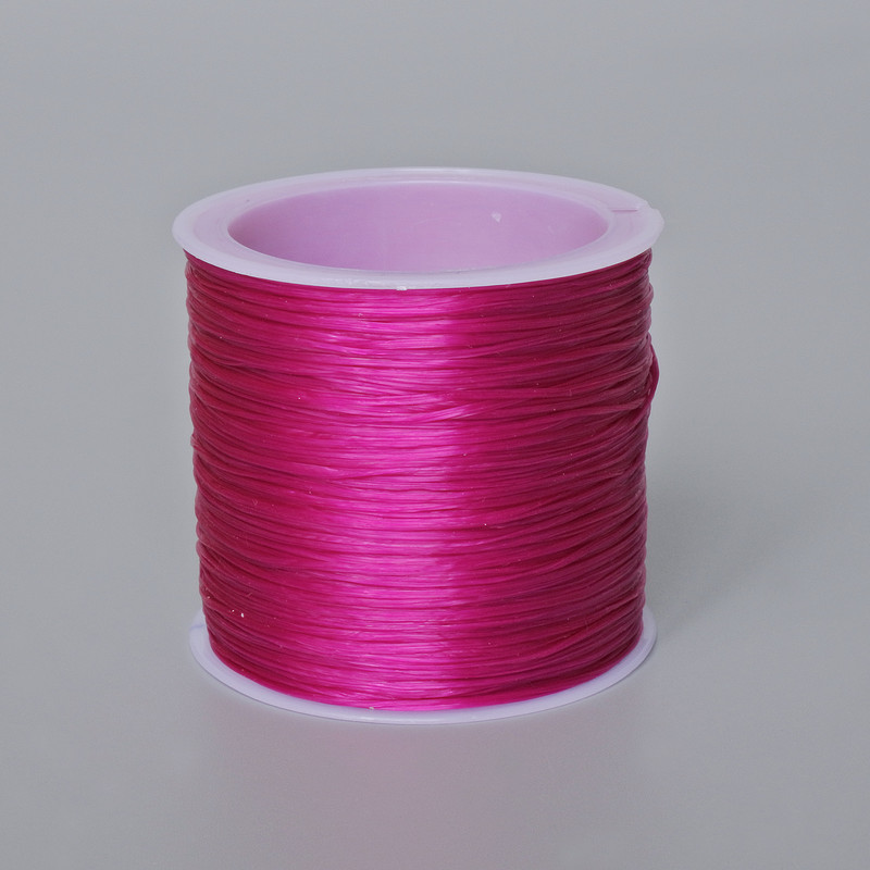 Craft Elastic Cord Reel Raspberry, 30m+
