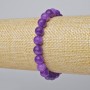 Lepidolite Bracelet (artificial) smooth beads, diameter 8mm, length 18cm (stretch)