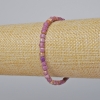 Phosphosiderite Bracelet with Natural Stone, Faceted Cubes, 4 mm diameter, 18 cm length (stretch)