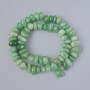 Jade Beads Natural Jade Stone Tumbled 11x6mm, length 41cm on thread