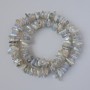 Labradorite Beads, Natural Stone Chip, 10x3 mm, +/-, Needle/Thread Length 39 cm +/-
