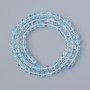 Topaz Beads Natural Stone Cubed Cut, 4 mm Diameter±, 40 cm Length± on Thread