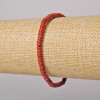 Red Jasper Natural Stone Smooth Rondelle Bracelet, diameter 4x2mm, length 18cm, stretch