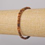 Tiger’s Eye Bracelet, natural stone, smooth rondels, diameter 4x2 mm ±, length 18 in ± (stretch)