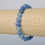 Blue Aventurine Natural Stone Faceted Ball Bracelet, 8mm diameter ±, length 18cm± (stretch)