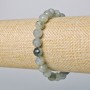 Bracelet Labradorite natural stone faceted bead, diameter 8mm±, length 18cm± (stretch)