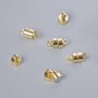 Magnetic clasp, diameter 11.5x6 mm, gold-tone metal