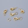 Clasp Fitting, Lobster Clatch, diameter 10x5 mm, gold color metal, 1 piece