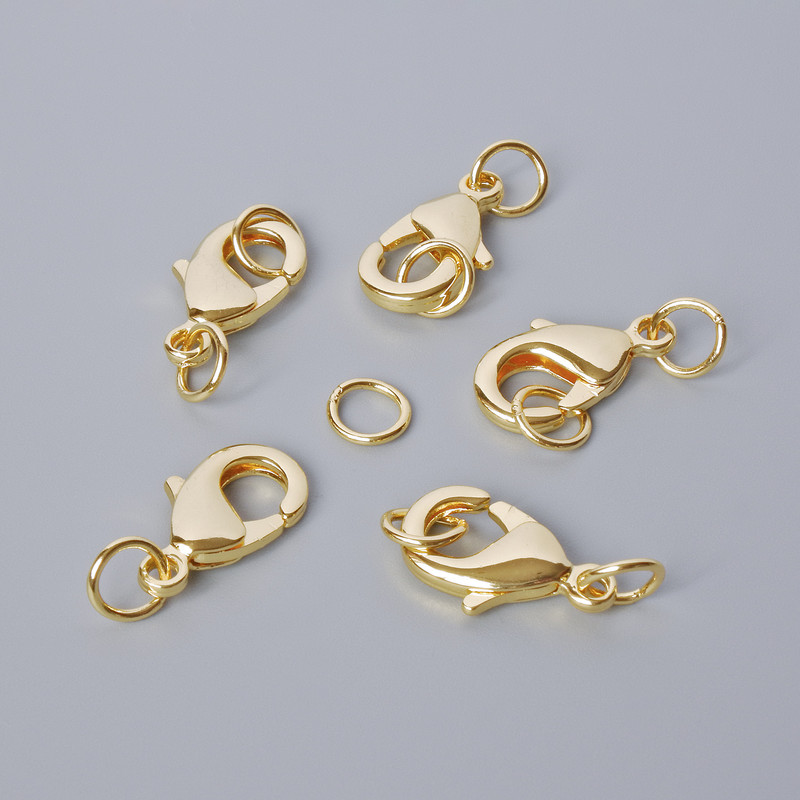 Clasp Trigger, gold-colored, 15×8 mm, 1 piece