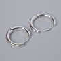 Congó Ear Hook Earrings Findings in Silver Color Metal 18x19, 5x3mm Pair