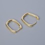 Congo ear hooks for earrings in golden metal color 18×14×2 mm pair